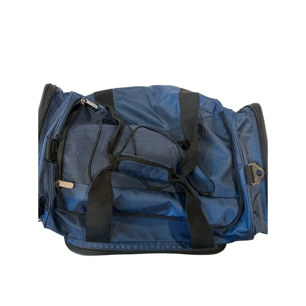 Penguin Munsingwear Heavy Canvas Blue Duffel Bag 24x12x12